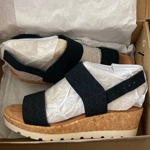 Zodiac black espadrille sandals